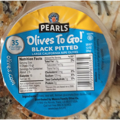 Black Pitted Olives To Go