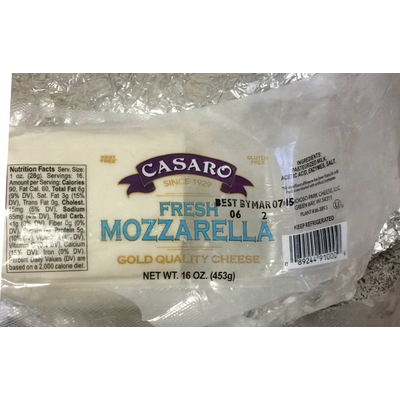 Cheese, Mozzarella
