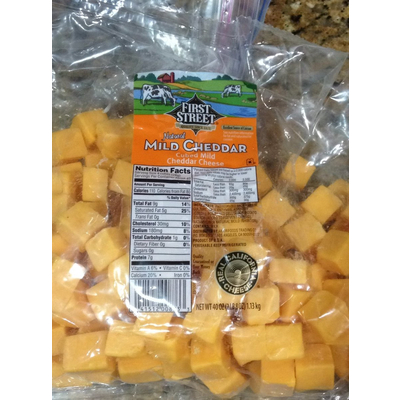 Cubed Cheese, Natural Mild Cheddar