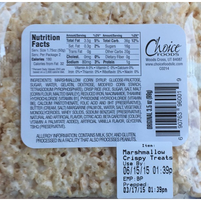 Marshmallow Crispy Treats