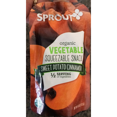 Organic Vegetable Squeezable Snack, Sweet Potato Cinnamon