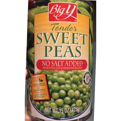 No Salt Added Tender Sweet Peas