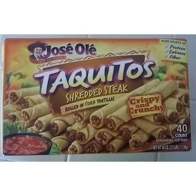 Taquitos, Shredded Steak rolled in Corn Tortillas