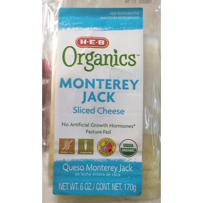 Sliced Cheese, Monterey Jack