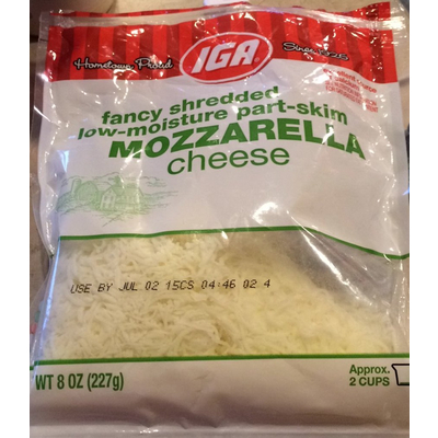 Shredded Cheese, Mozzarella