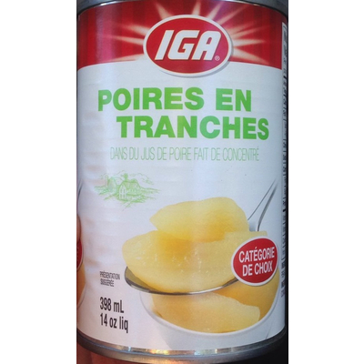 Poires En Tranches