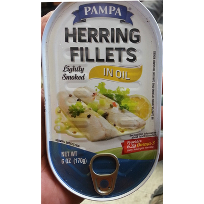 Lightly Smoked Herring Fillets in Oil