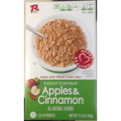 Instant Oatmeal, Apples & Cinnamon