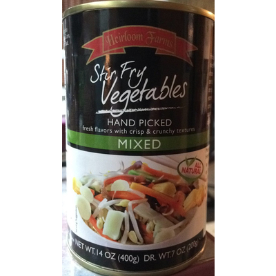 Stir Fry Vegetables, Mixed