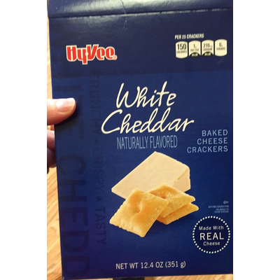 Baked Cheese Crackers, White Cheddar