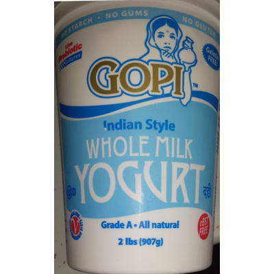 Whole Milk Yogurt, Indian Style