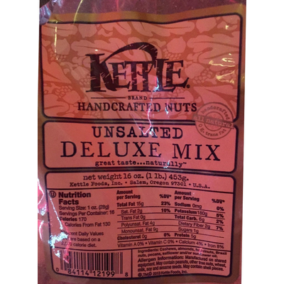 Handcrafted Nuts, Deluxe Mix, Unsalted