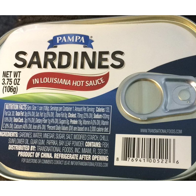 Sardines in Louisiana Hot Sauce