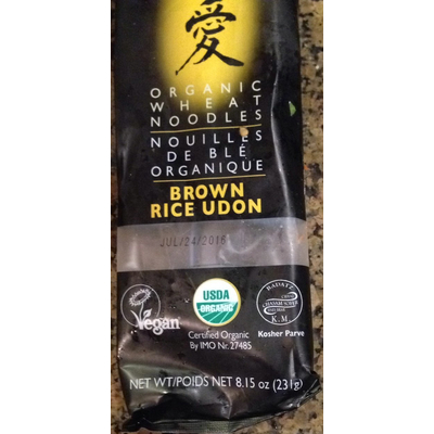 Organic Wheat Noodles, Brown Rice Udon