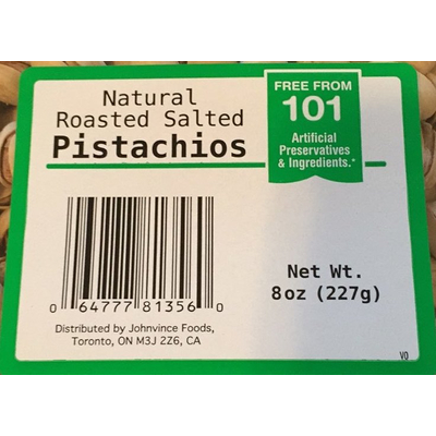 Pistachios, Roasted Salted
