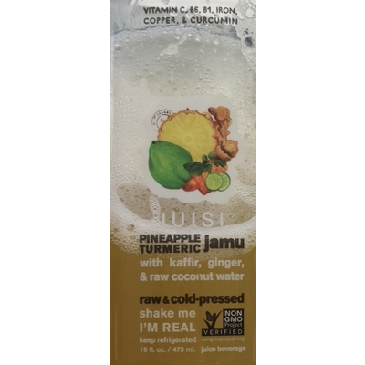 Raw & Cold-Pressed Juice, Pineapple Turmeric Jamu