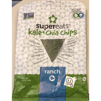 Kale + Chia Chips, Gluten Free, Ranch