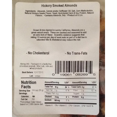 Hickory Smoked Almonds