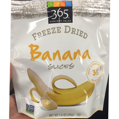 Banana Slices, Freeze Dried