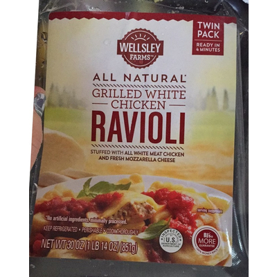 All Natural Grilled White Chicken Ravioli