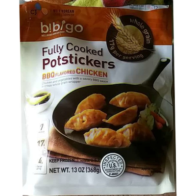 Fully Cooked Potstickers, BBQ Flavored Chicken