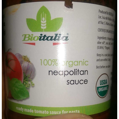 100% Organic Neapolitan Sauce