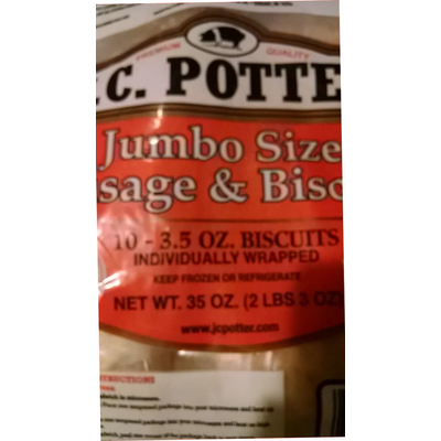 Jumbo Size Sausage & Biscuits