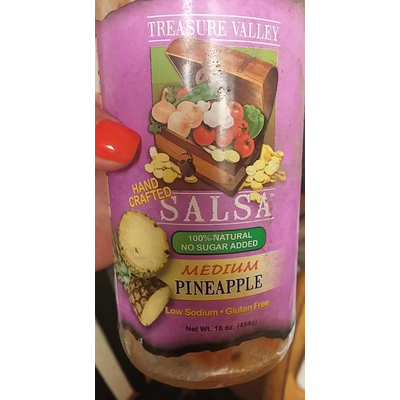 Gluten Free Hand Crafted Salsa, Medium Pineapple