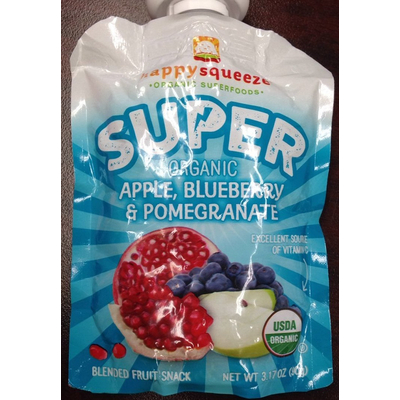 Super, Organic Apple, Blueberry & Pomegranate
