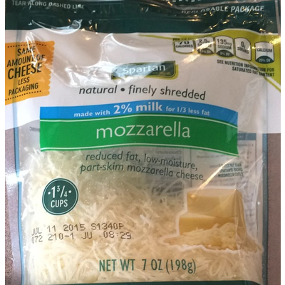 Natural Finely Shredded Cheese, Mozzarella