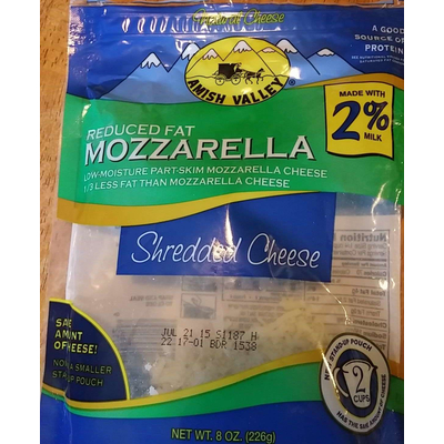 Reduced Fat Mozzarella, Shredded Cheese