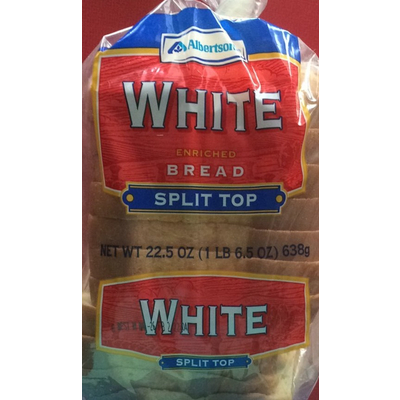 Enriched Bread, White, Split Top