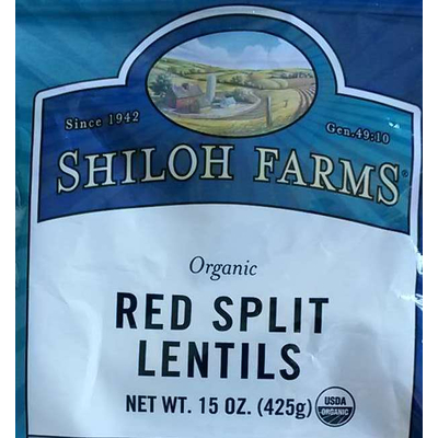 Red Split Lentils, Organic