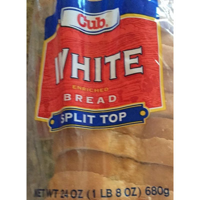Enriched Bread, White, Split Top