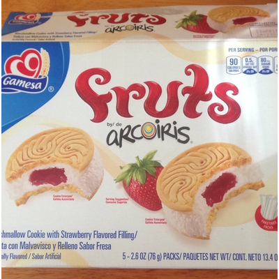 Fruts, Marshmallow Cookie with Strawberry Flavored Filling