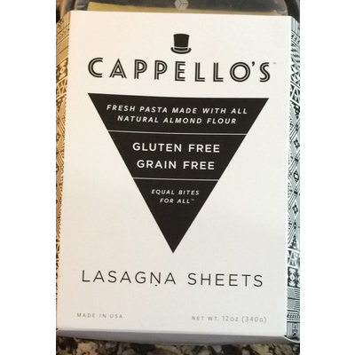 Gluten/Grain Free, Lasagna Sheets