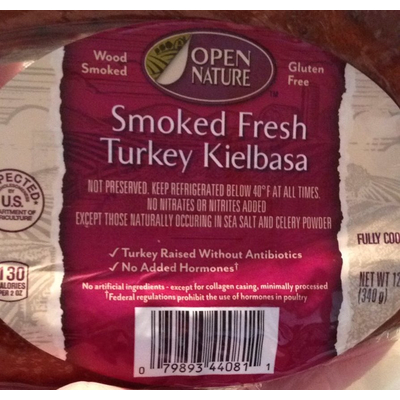 Smoked Fresh Turkey Kielbasa