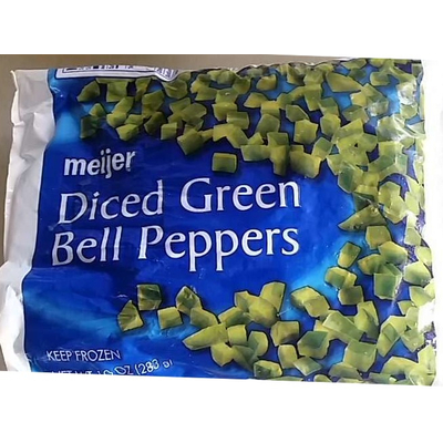 Diced Green Bell Peppers