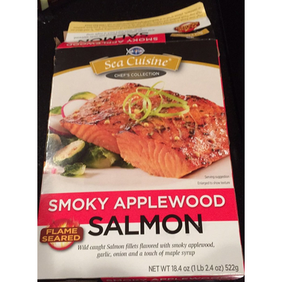 Smoky Applewood Salmon, Flame Seared