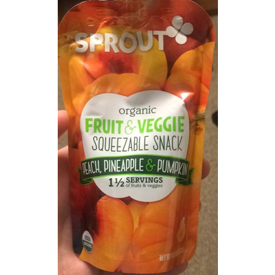 Squeezable Snack, Peach Pineapple & Pumpkin
