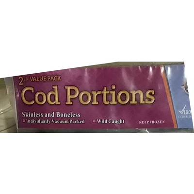 Cod Portions, Skinless and Boneless