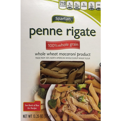 Penne Rigate, 100% Whole Grain