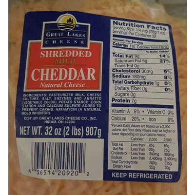 Shredded Mild Cheddar