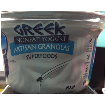 Greek Nonfat Yogurt with Granola, Plain