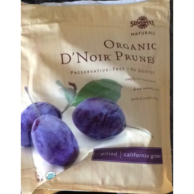 Organic D'Noir Prunes, Pitted