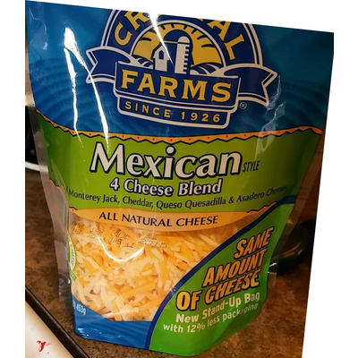 All Natural Cheese, Mexican Style 4 Cheese Blend