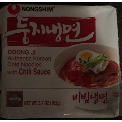 Doong Ji Authentic Korean Cold Noodles, with Chili Sauce