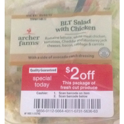BLT Salad with Chicken