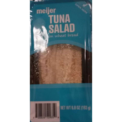 Tuna Salad on Wheat Bread