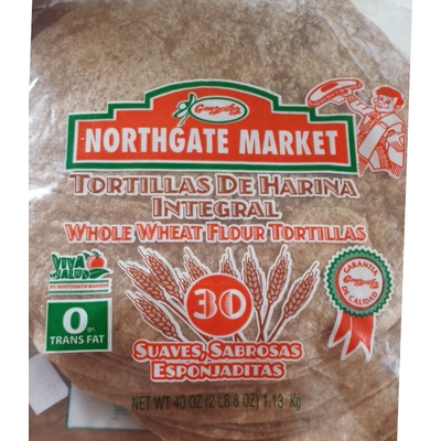 Whole Wheat Flour Tortillas
